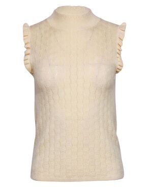 Rebecca Taylor
Sleeveless Pointelle Mock-Neck Sweater